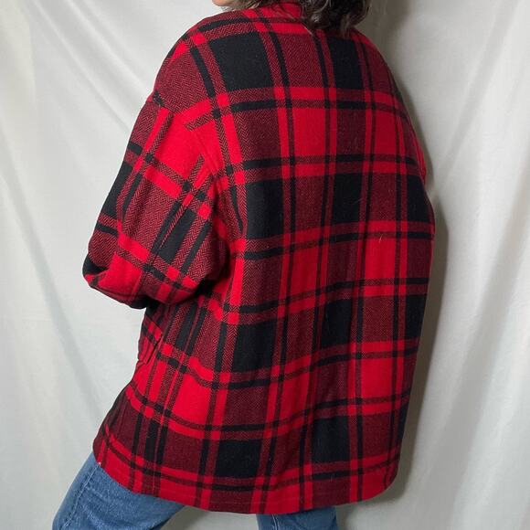 Vintage Lizwear buffalo plaid check mackinaw jacket coat insulated liz claiborne - Picture 14 of 17